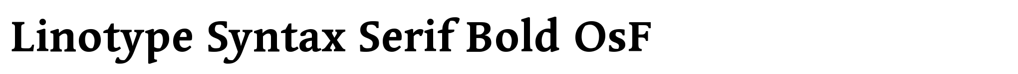 Linotype Syntax Serif Bold OsF image